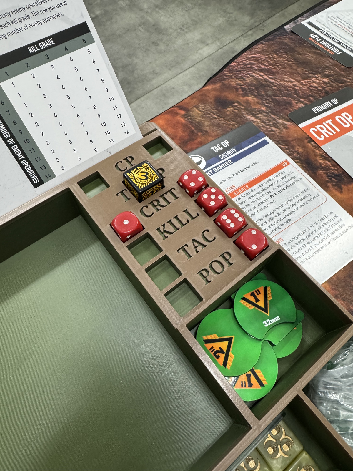Kill Team table during the game
