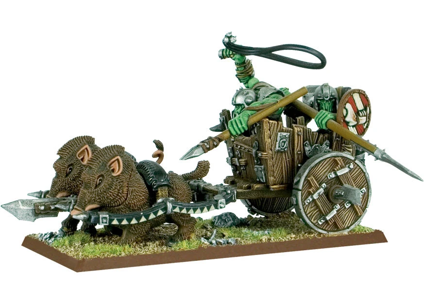 Orc Boar Chariot parts that can become the base of the trailer