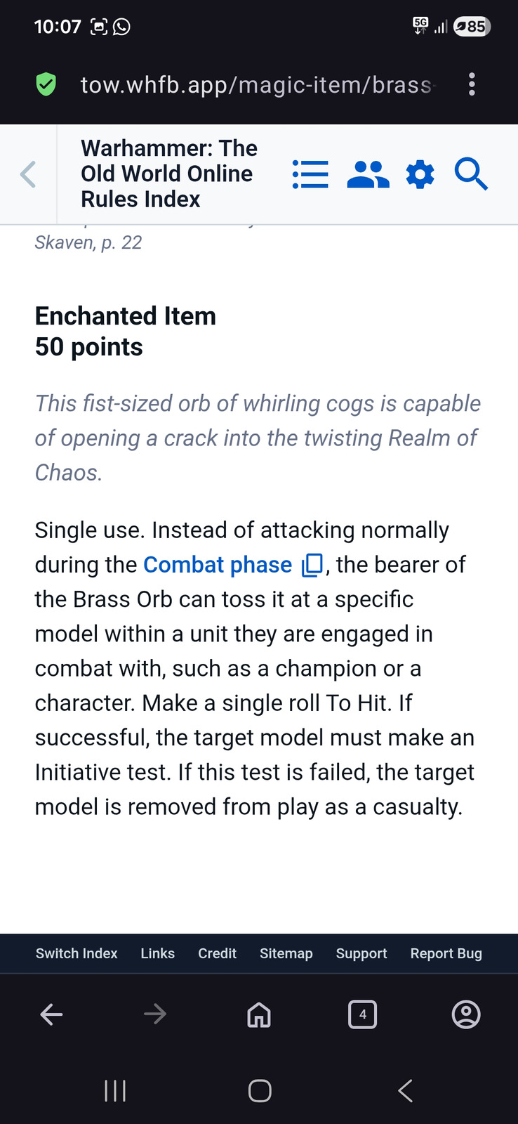 Updated rule screenshot