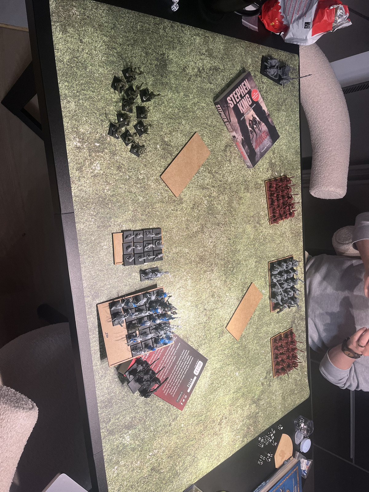 Armies deployed for the battle