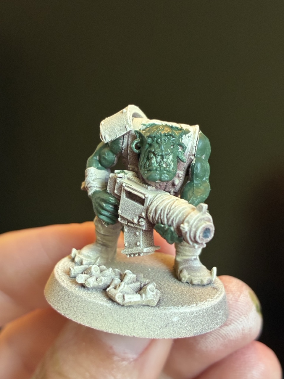 Base colour on ork skin