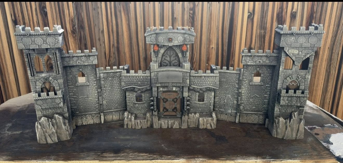 Painted castle terrain