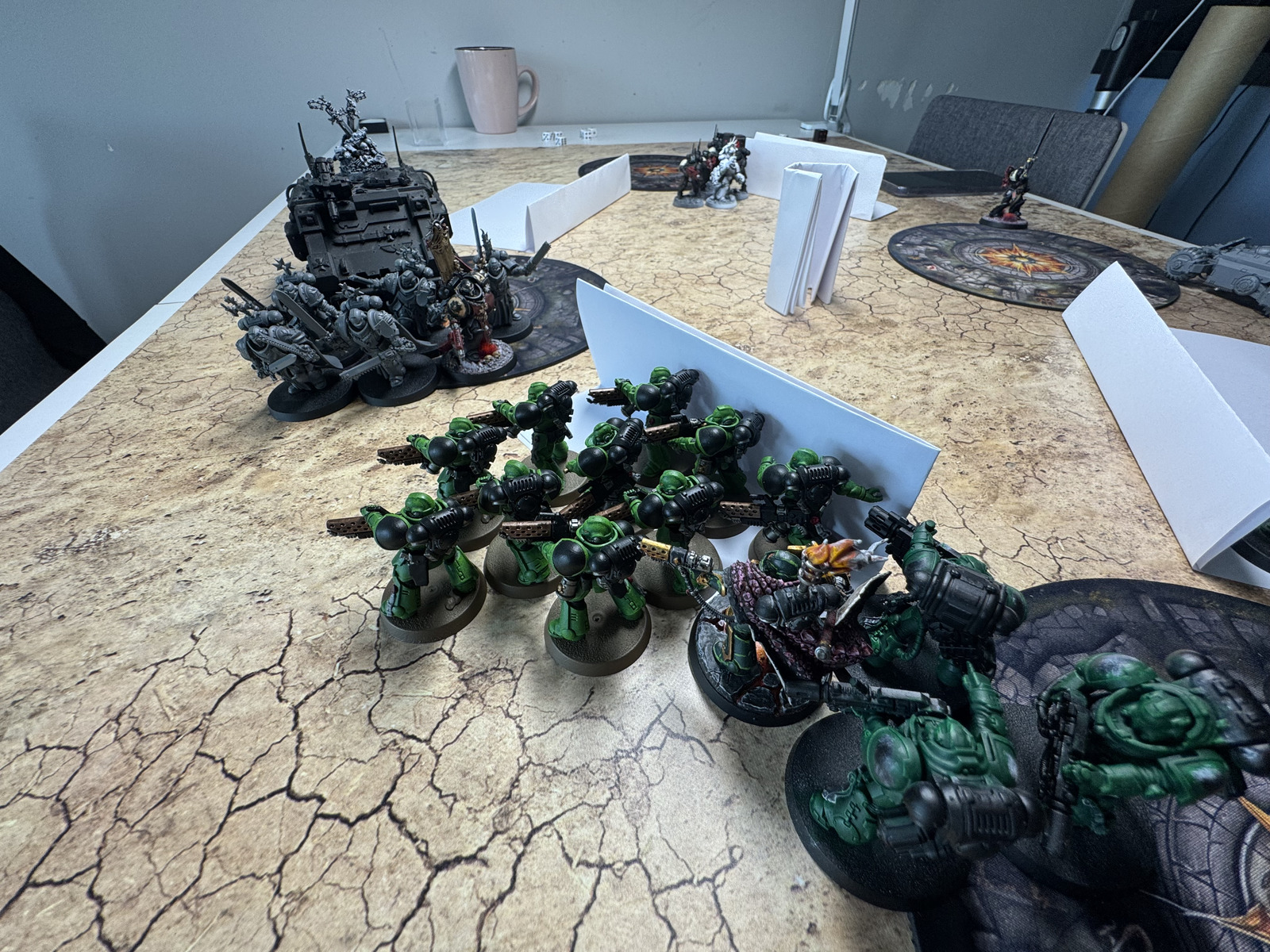 Another early shot from the game