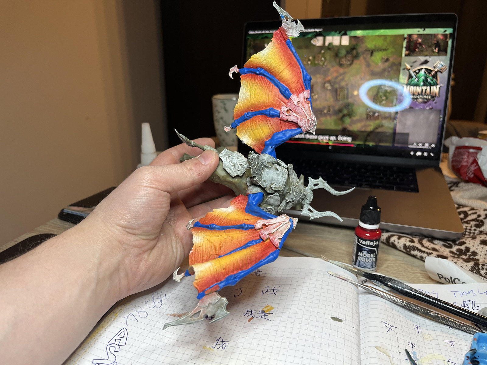 More progress on the fiery paint job