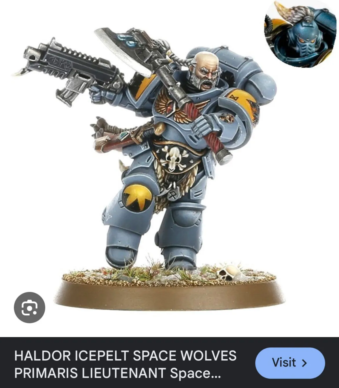 Original Space Wolf character used for conversion reference