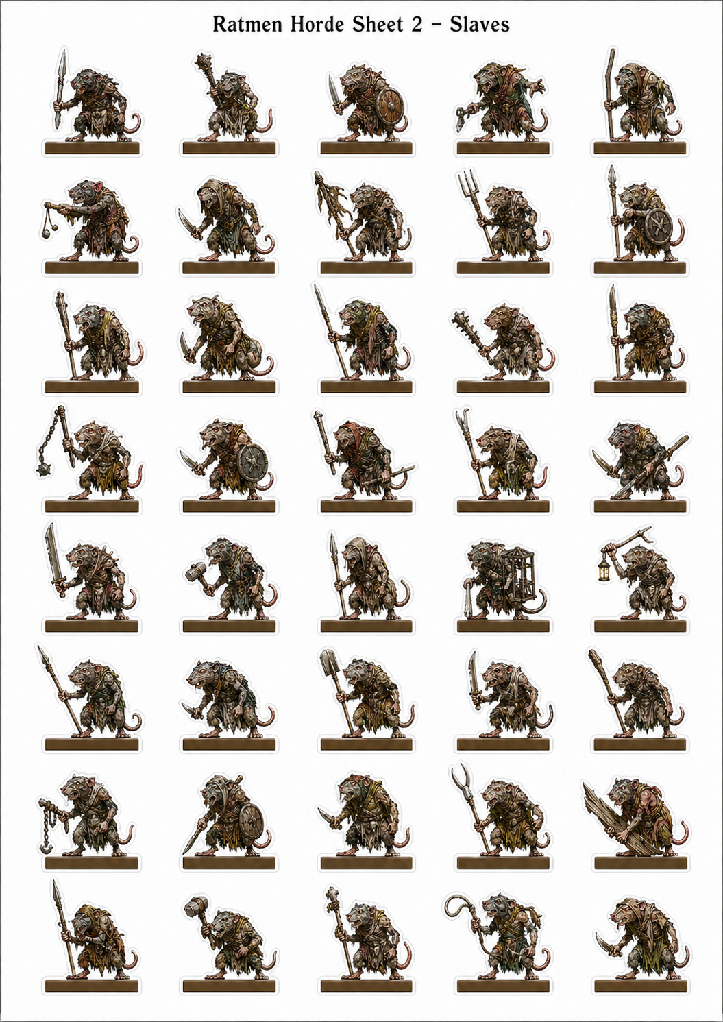A whole lot of tiny troops, and suddenly this is a real army-building plan