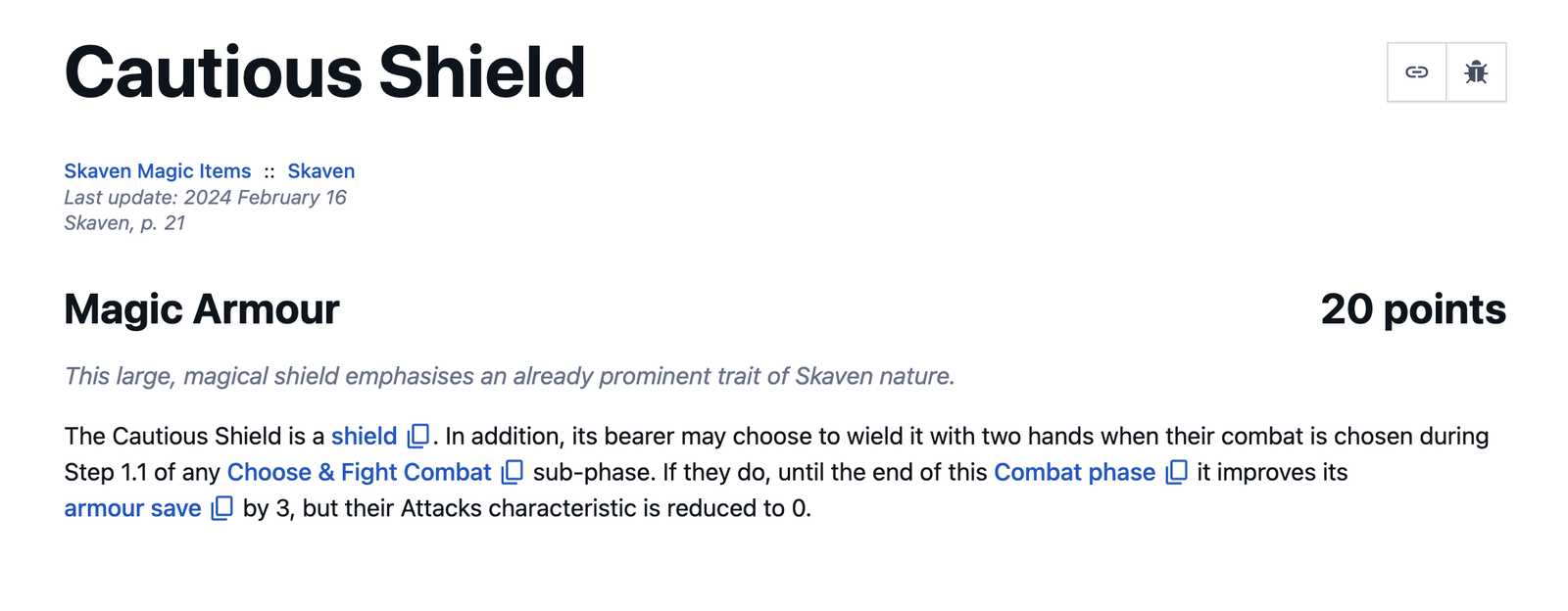 Skaven item / character tech