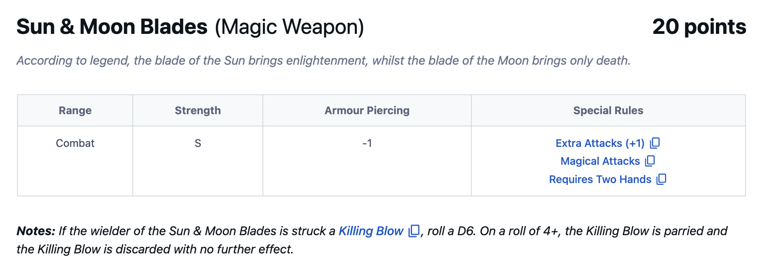 Cathay magic item reference 3