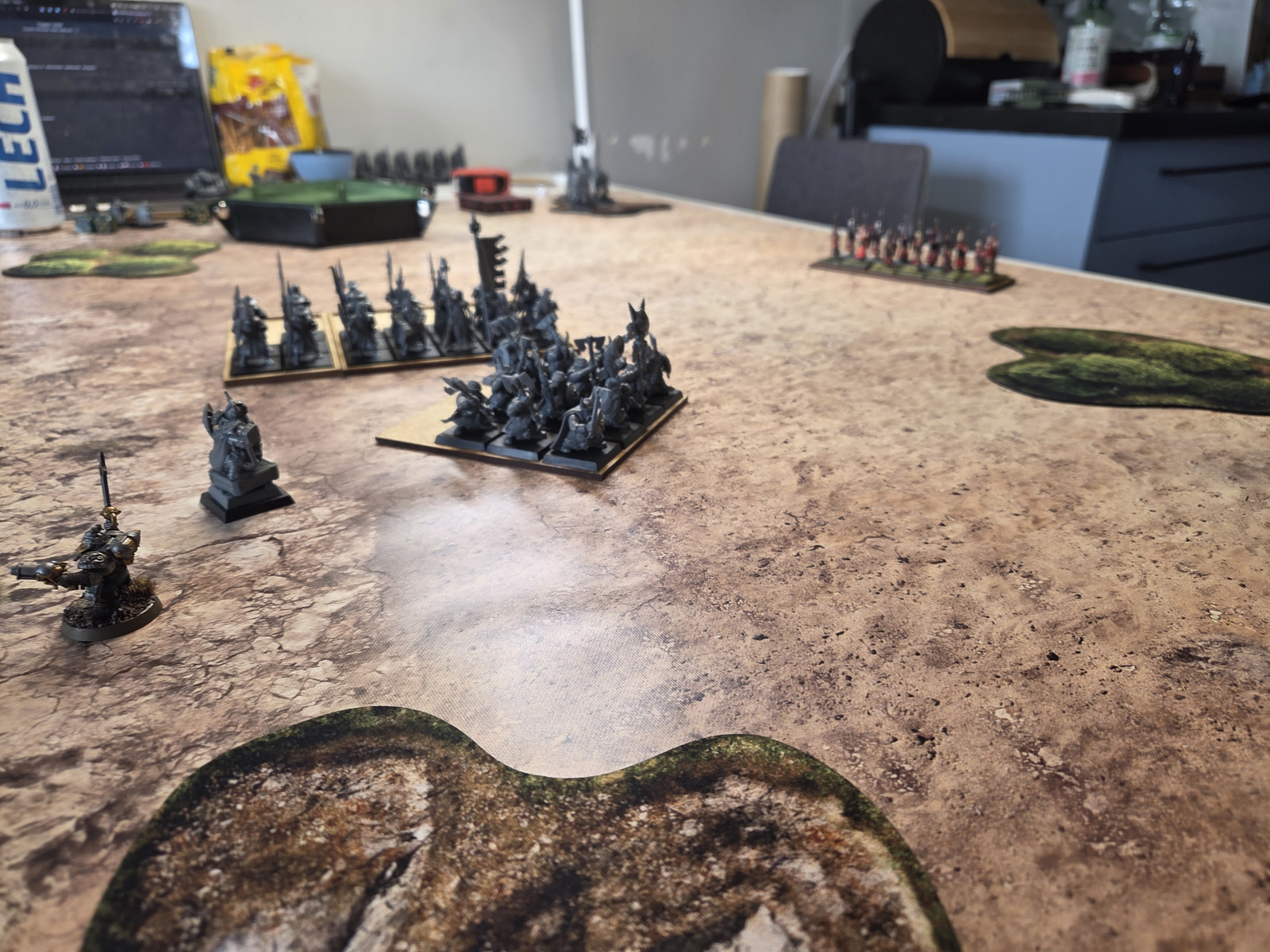 Knights pressure the dwarf backline
