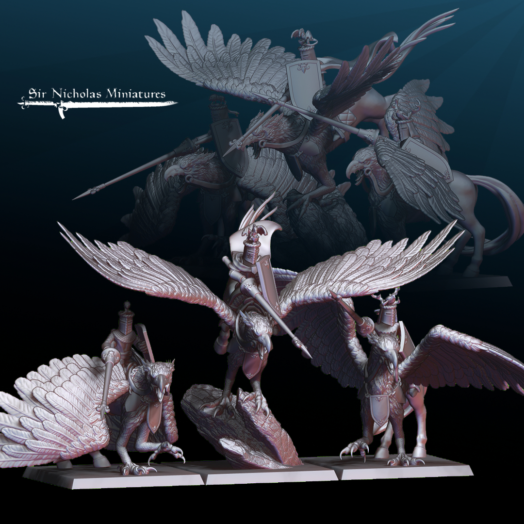 Griffon models arranged side by side