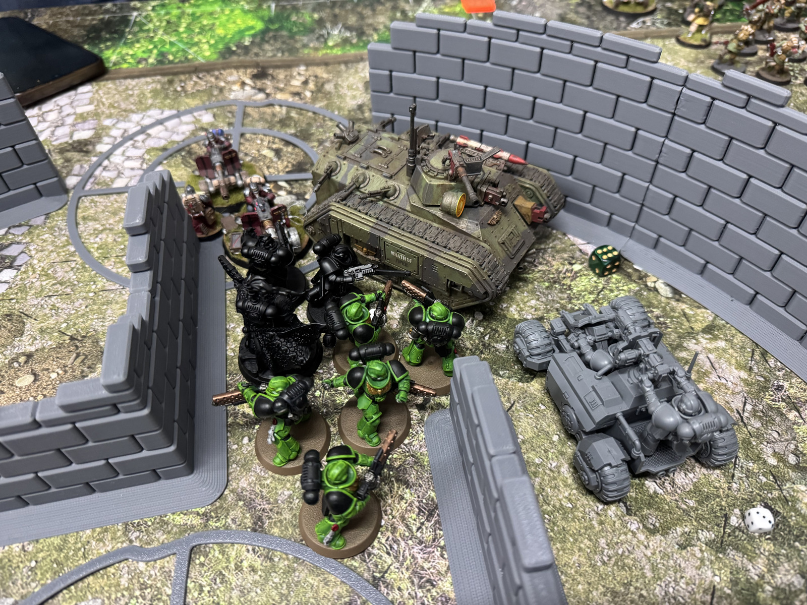 Predefined terrain/map setup