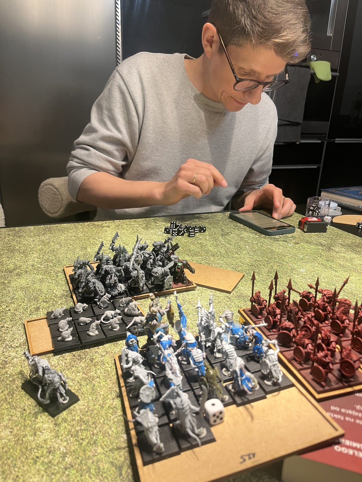 Multiple combats erupt across the table
