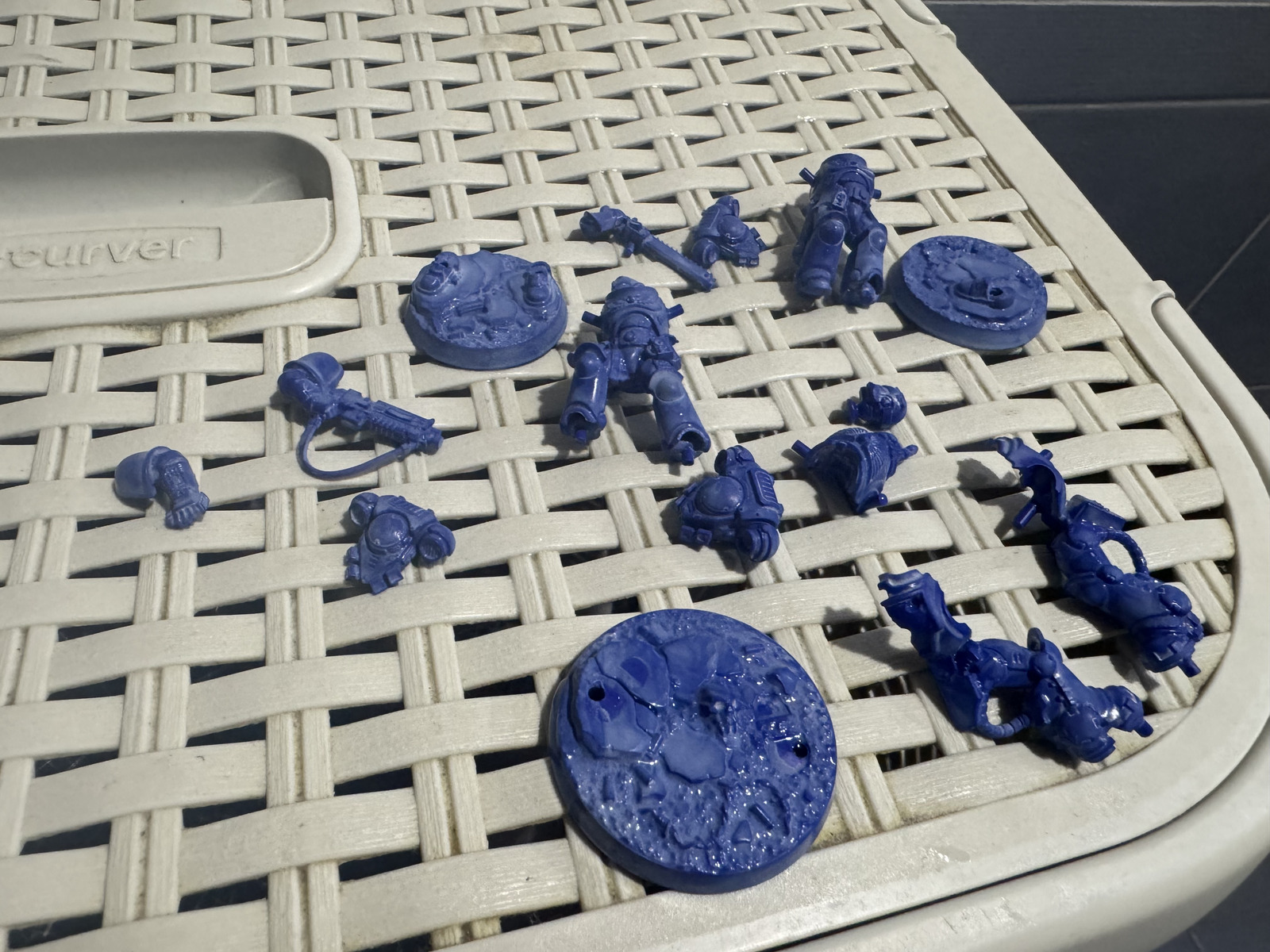 First batch of Angels of Death operatives after several days of soaking and scrubbing