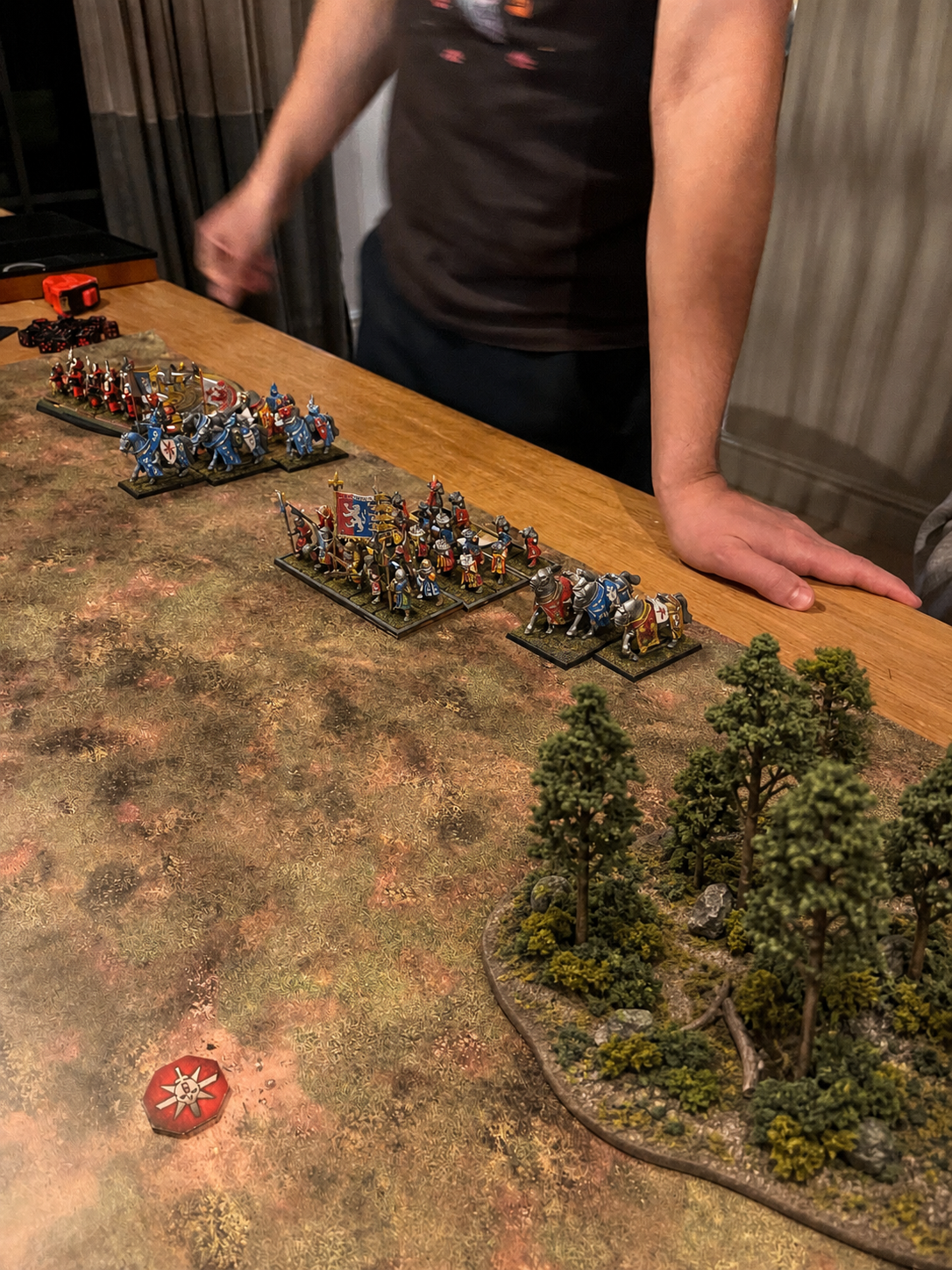 Bretonnians and Skaven facing off in Round 4