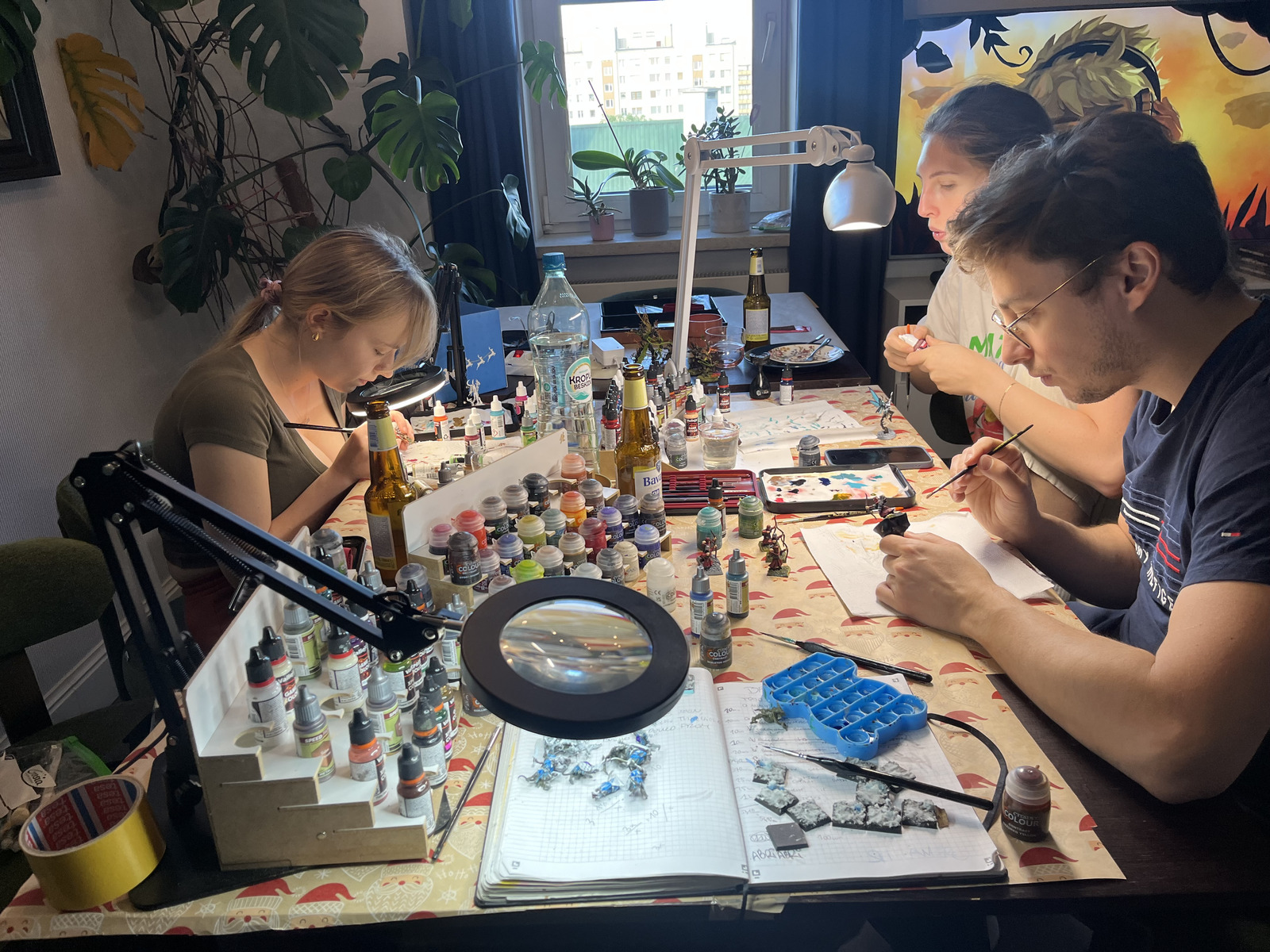 Social painting setup