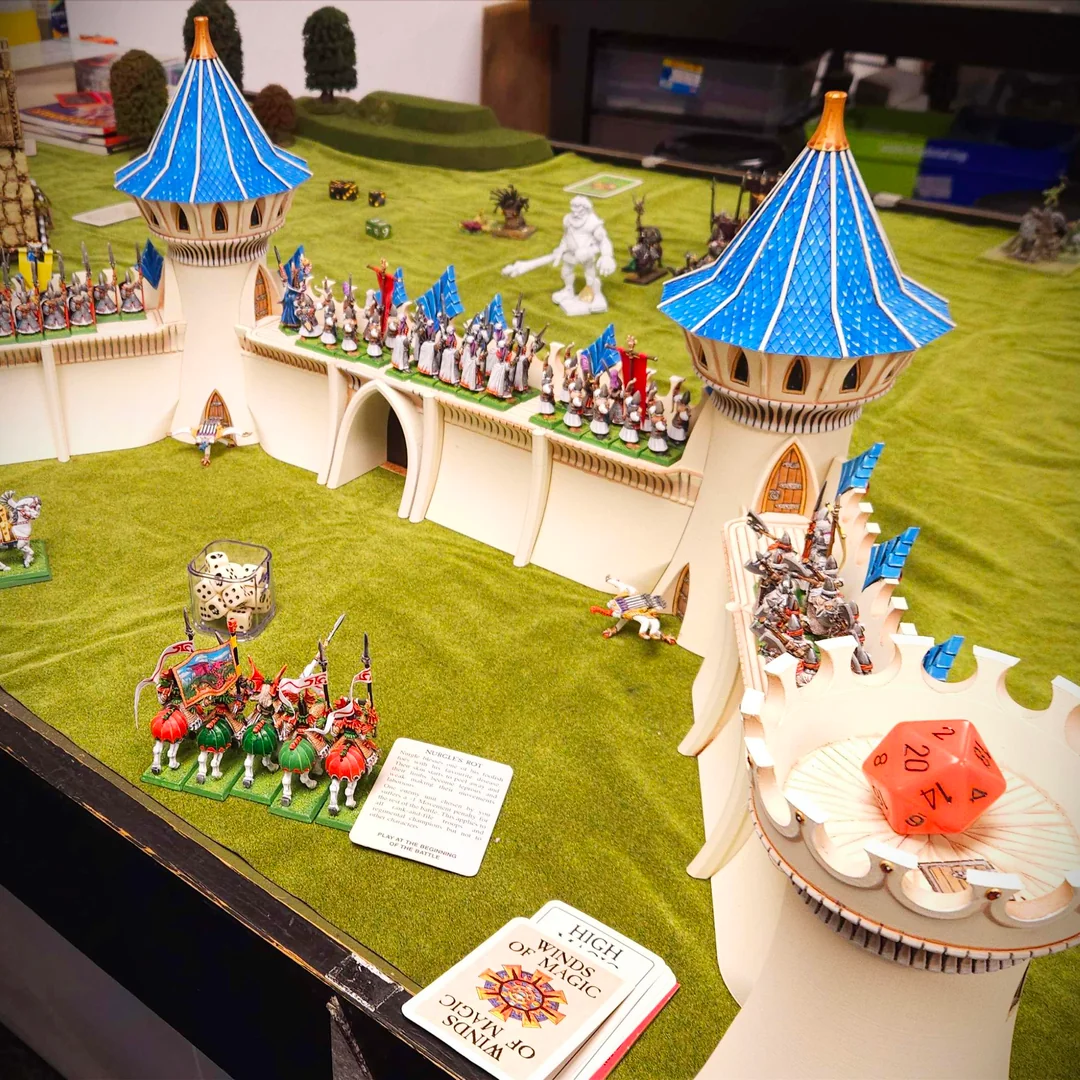 City walls and battlefield layout