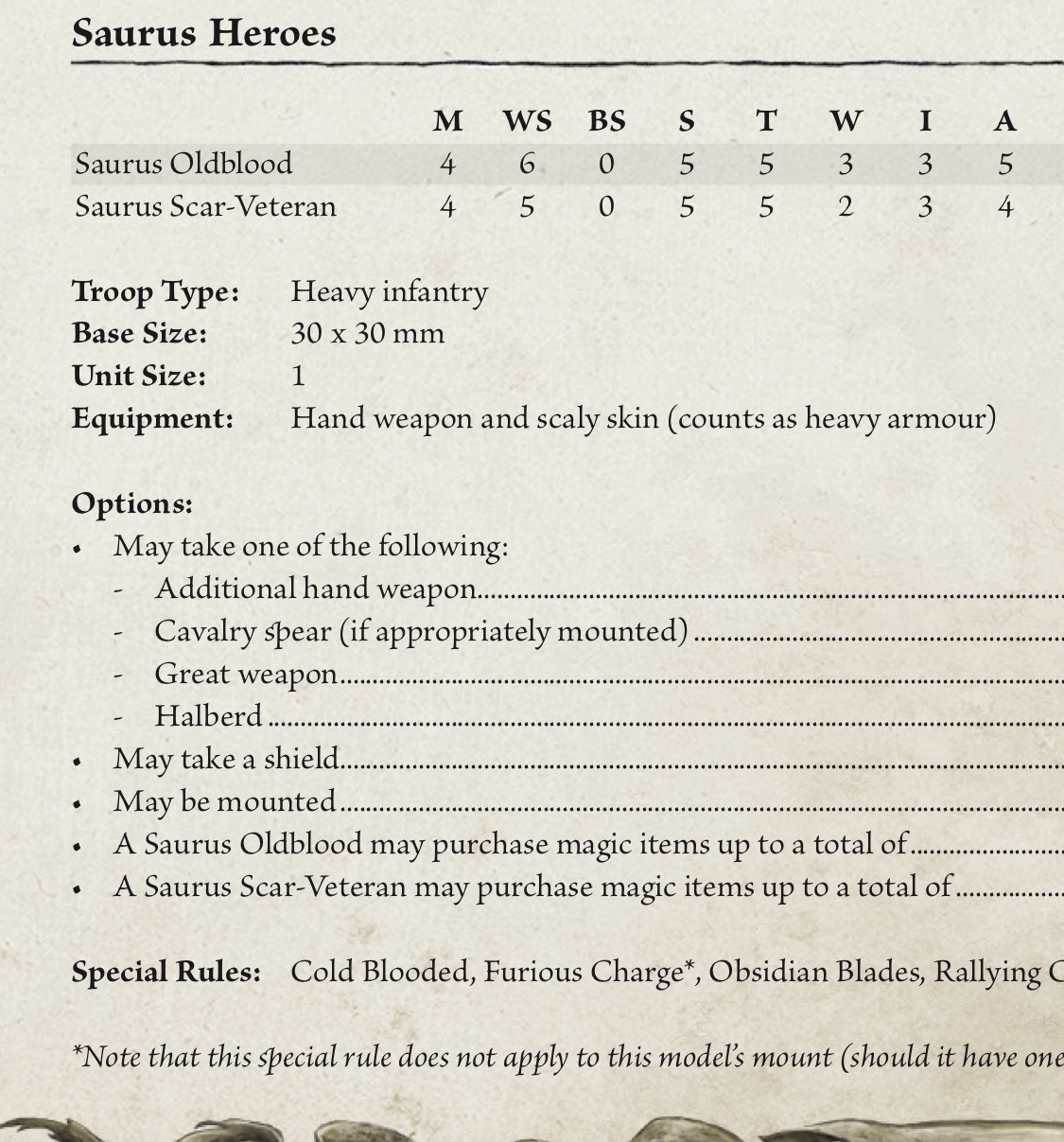 Lizardmen Scaly Skin equipment entry