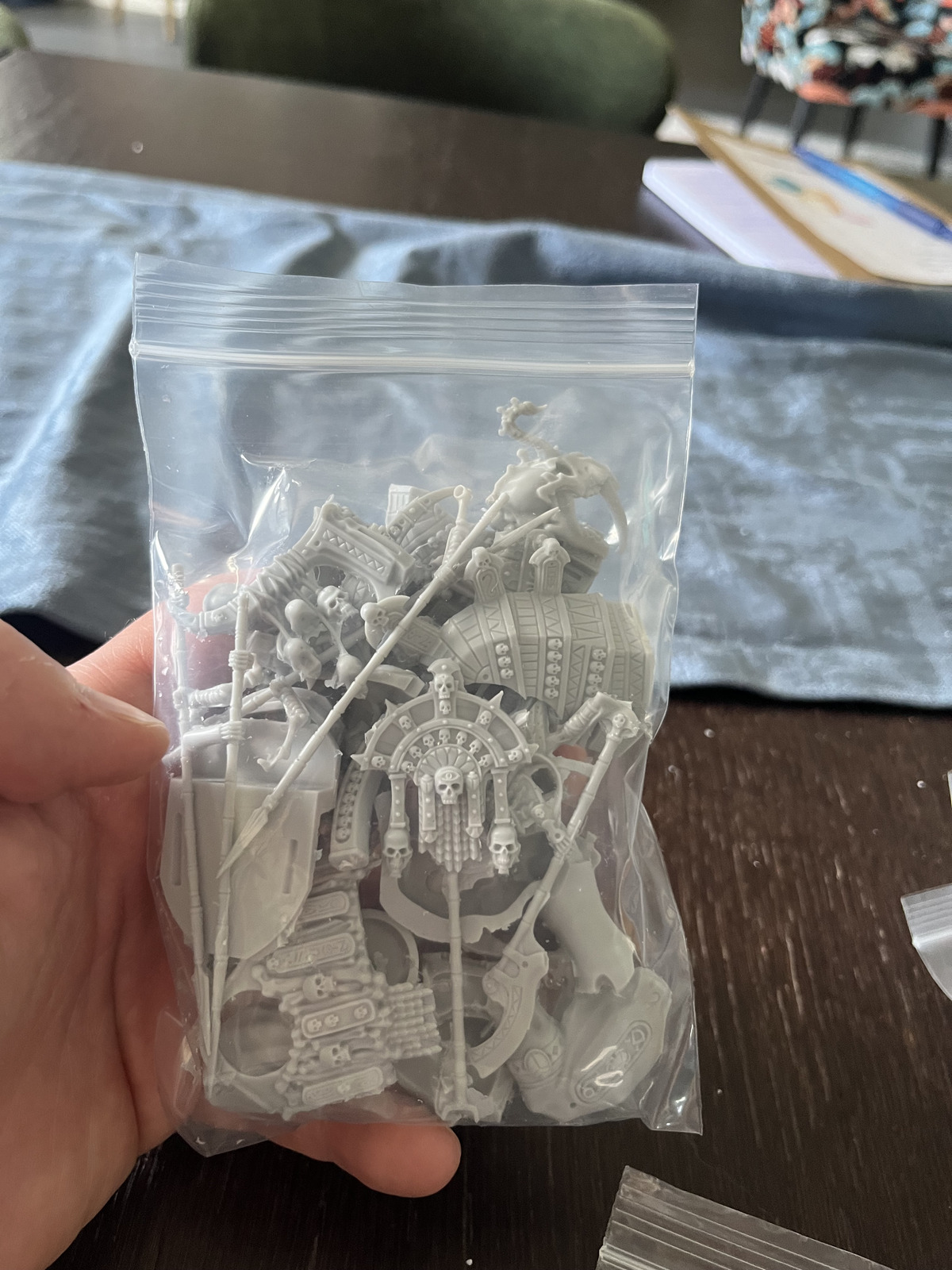 Packed model parts