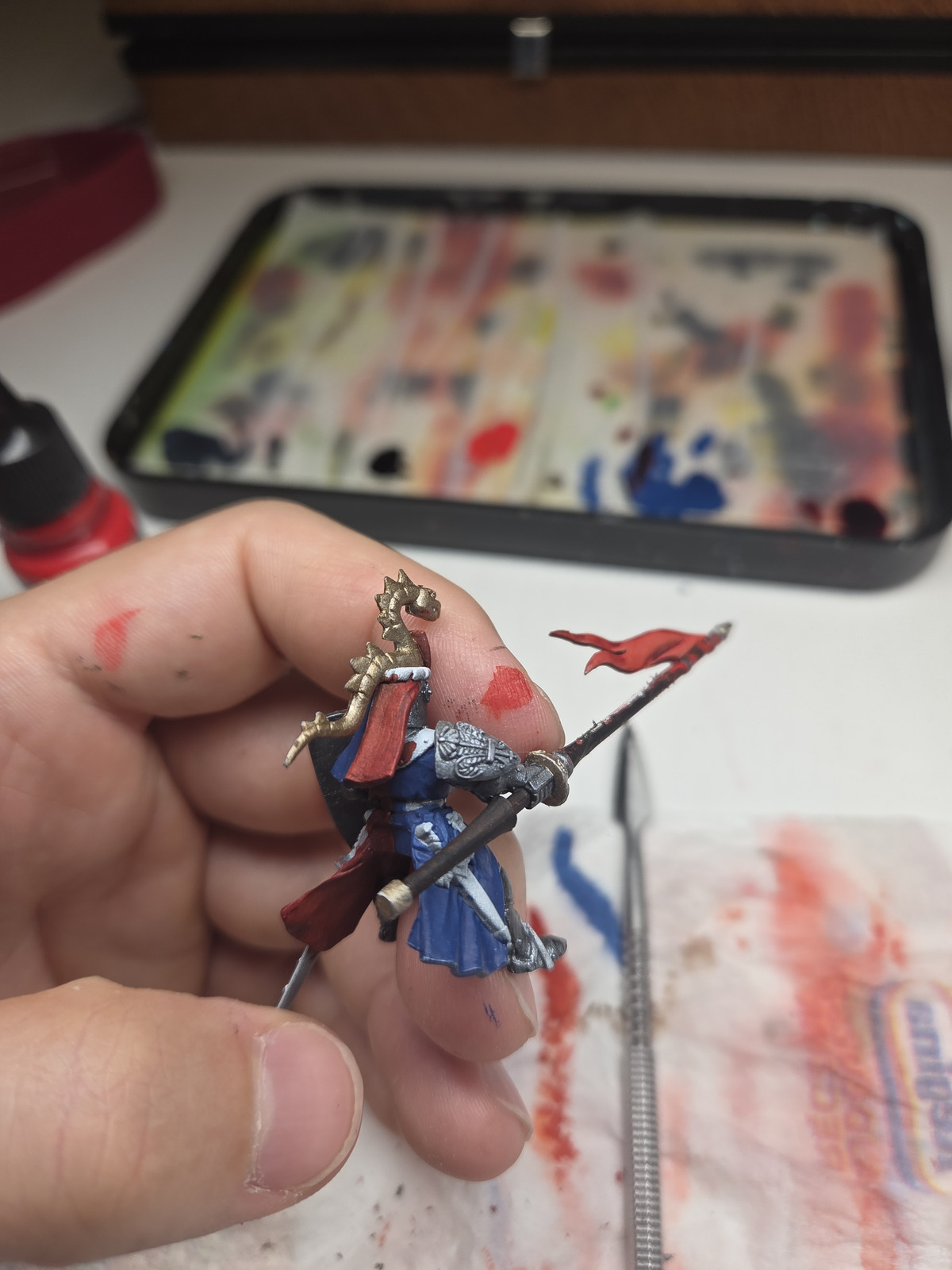 Early work on the first Bretonnian knight