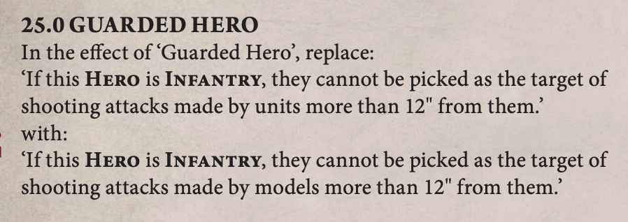 Screenshot discussing Guarded Hero