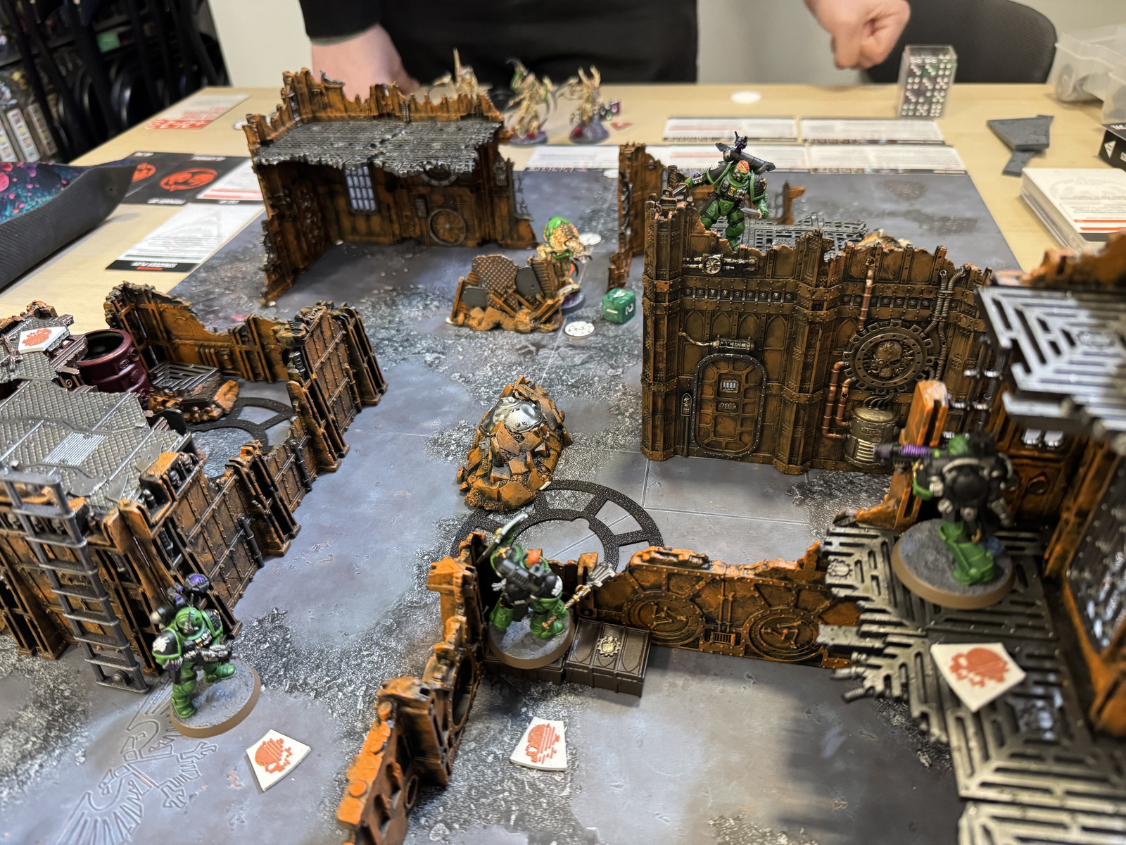 Volkus board during the Ravener game