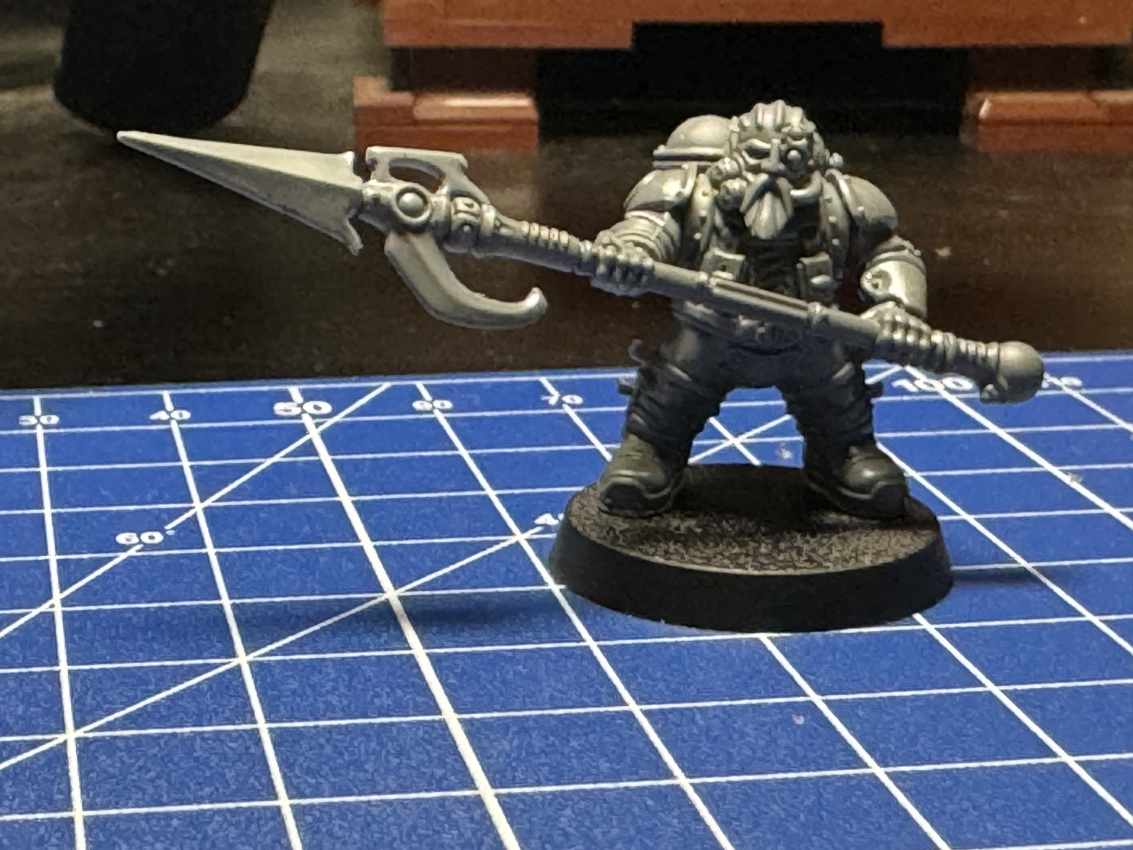 Freshly painted Skaven miniature