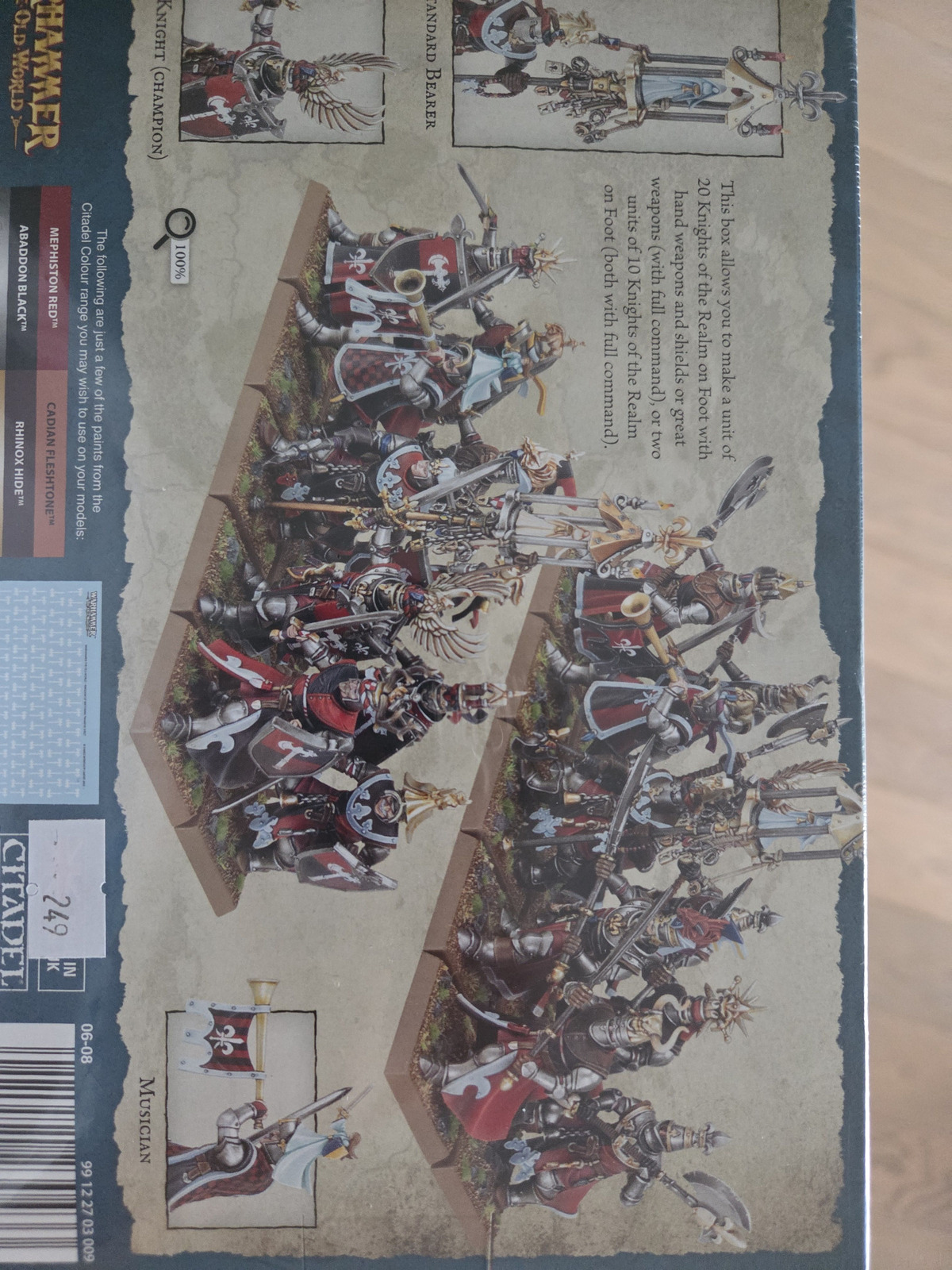 Bretonnian Knights of the Realm on Foot box