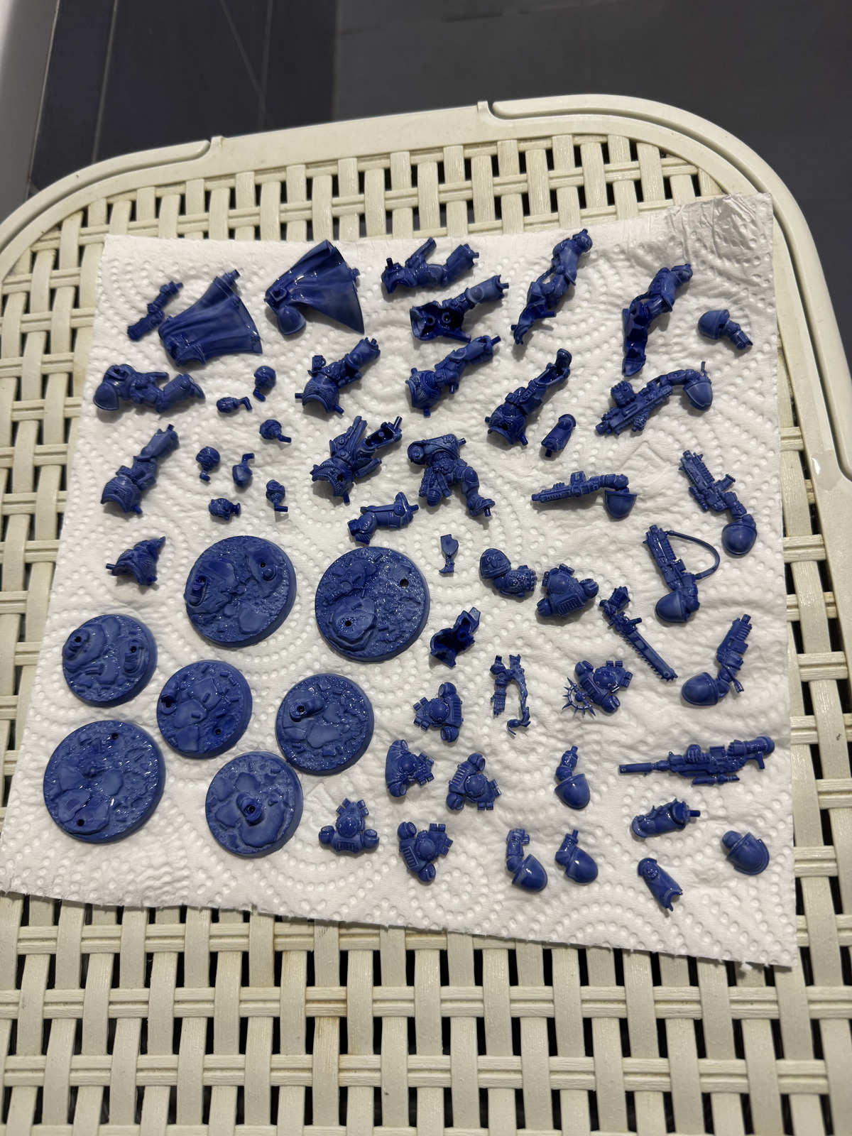 After a full week of soaking and scrubbing, the stripped models are as clean as they’re going to be