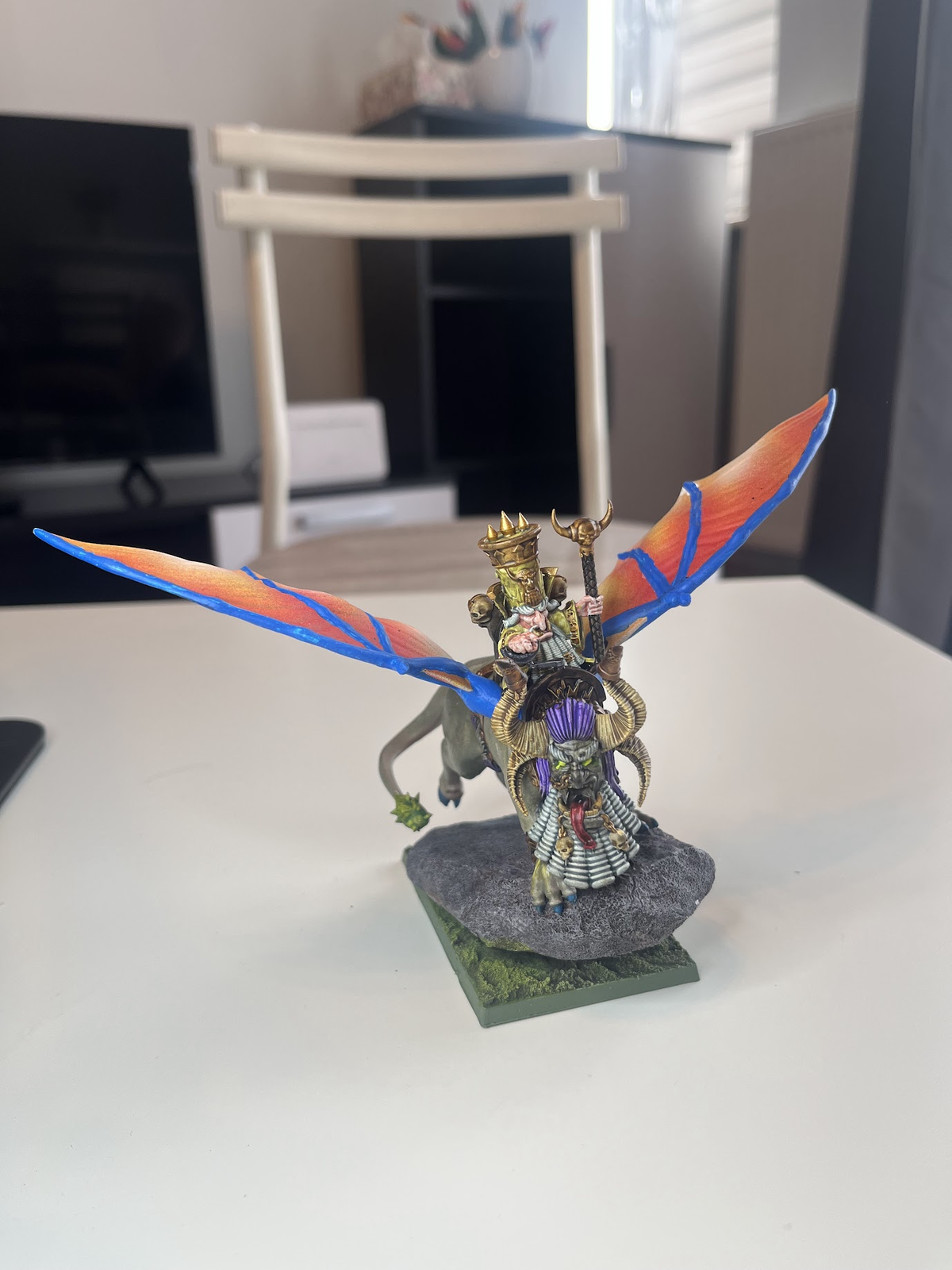 Painted miniature front view