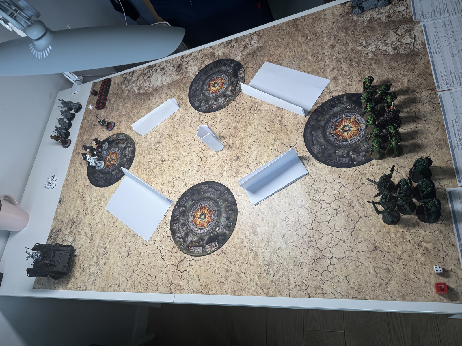 Opening view of the battlefield