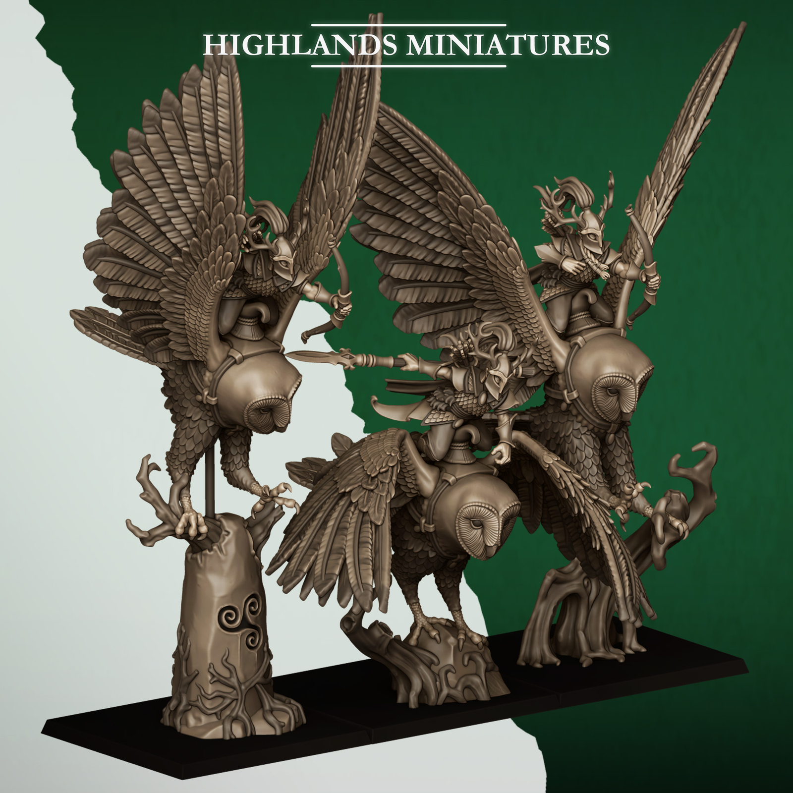 Highlands Miniatures Wood Elf model