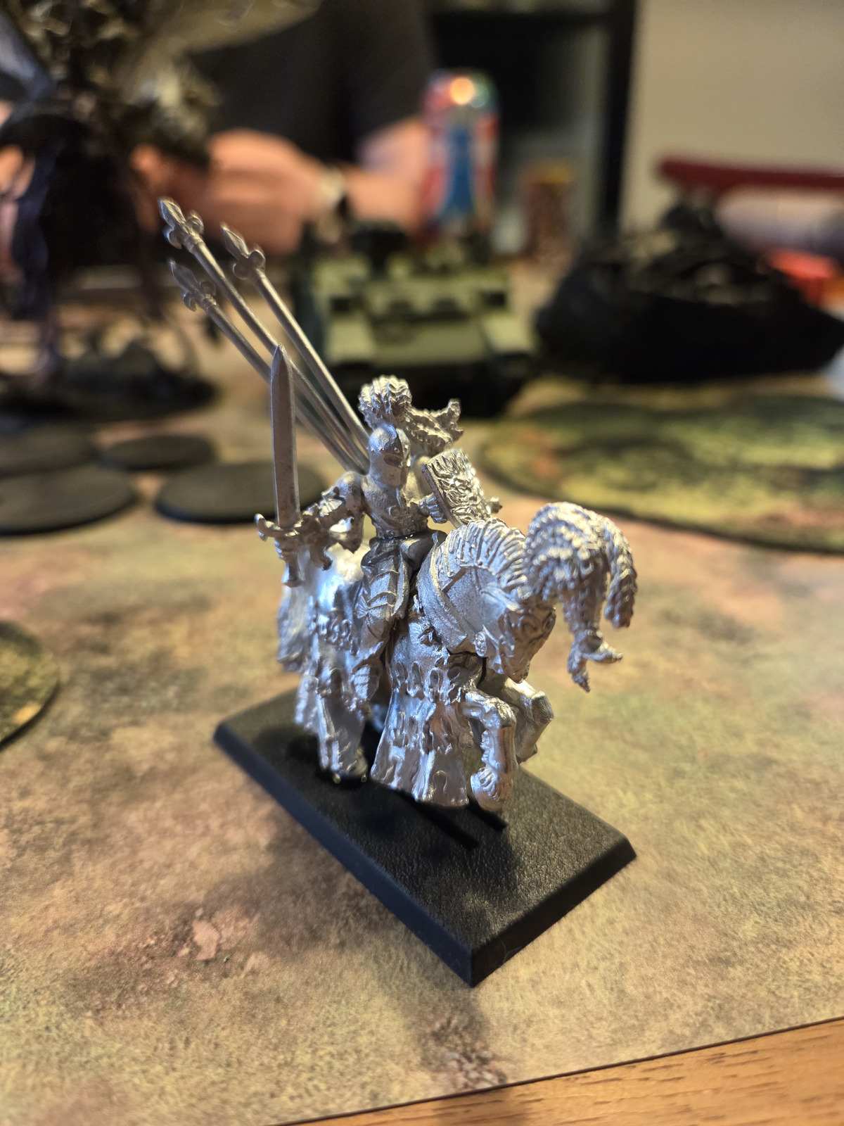 Freshly painted Warhammer miniature - first progress shot
