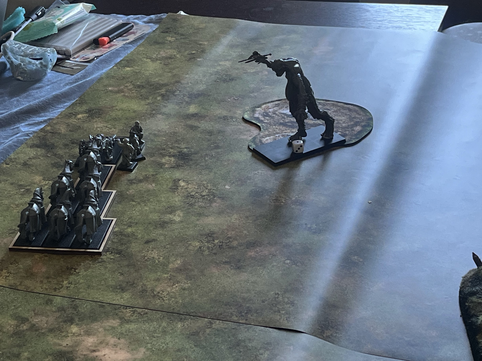 Knights overrun the cannon before the giant crashes back in