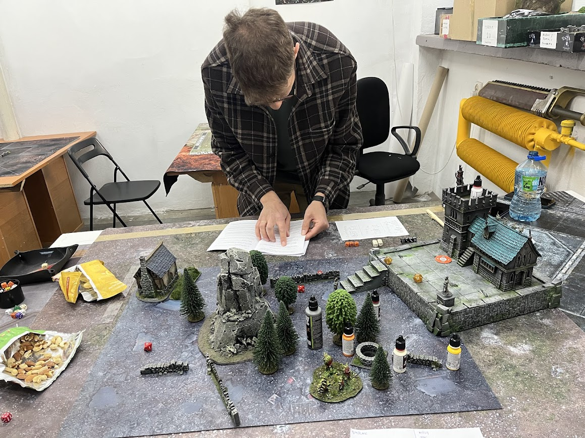 Table overview with improvised markers