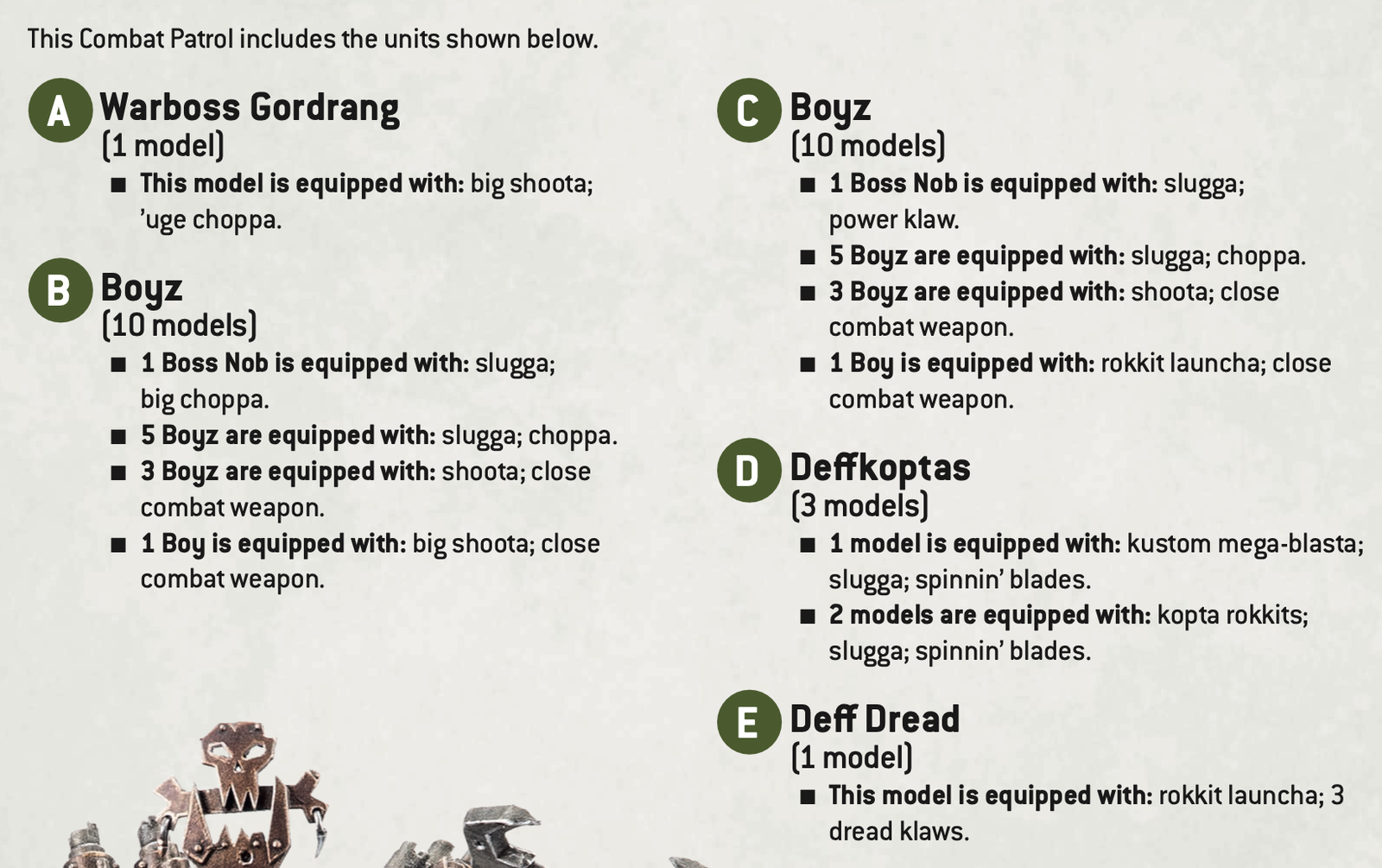 Assembly list