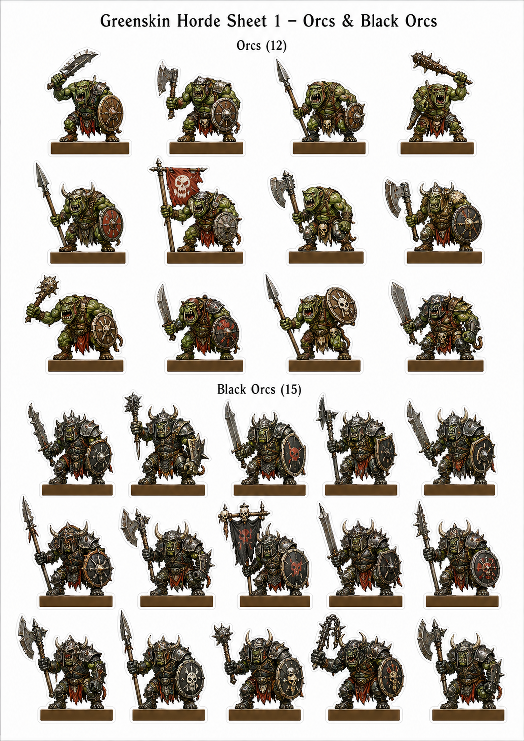 Additional Orcs and Goblins variants