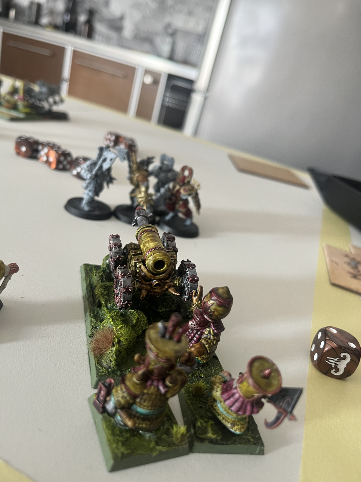 Action in the center