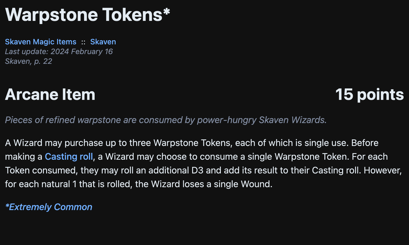 Another rules screenshot from the game review