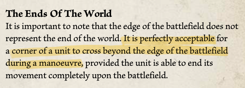 Rules screenshot about movement and board edge
