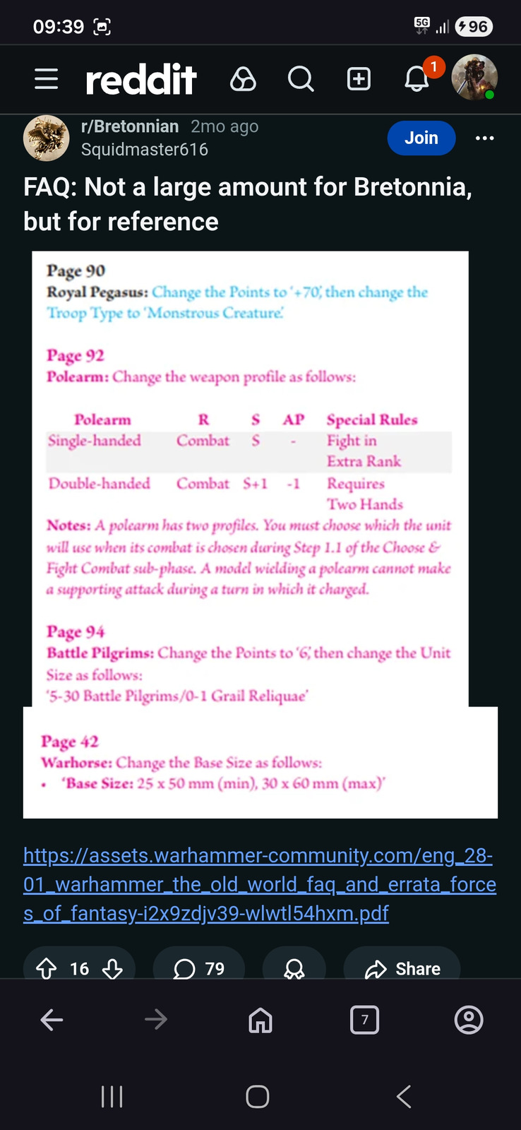 Bretonnia rules screenshot 2
