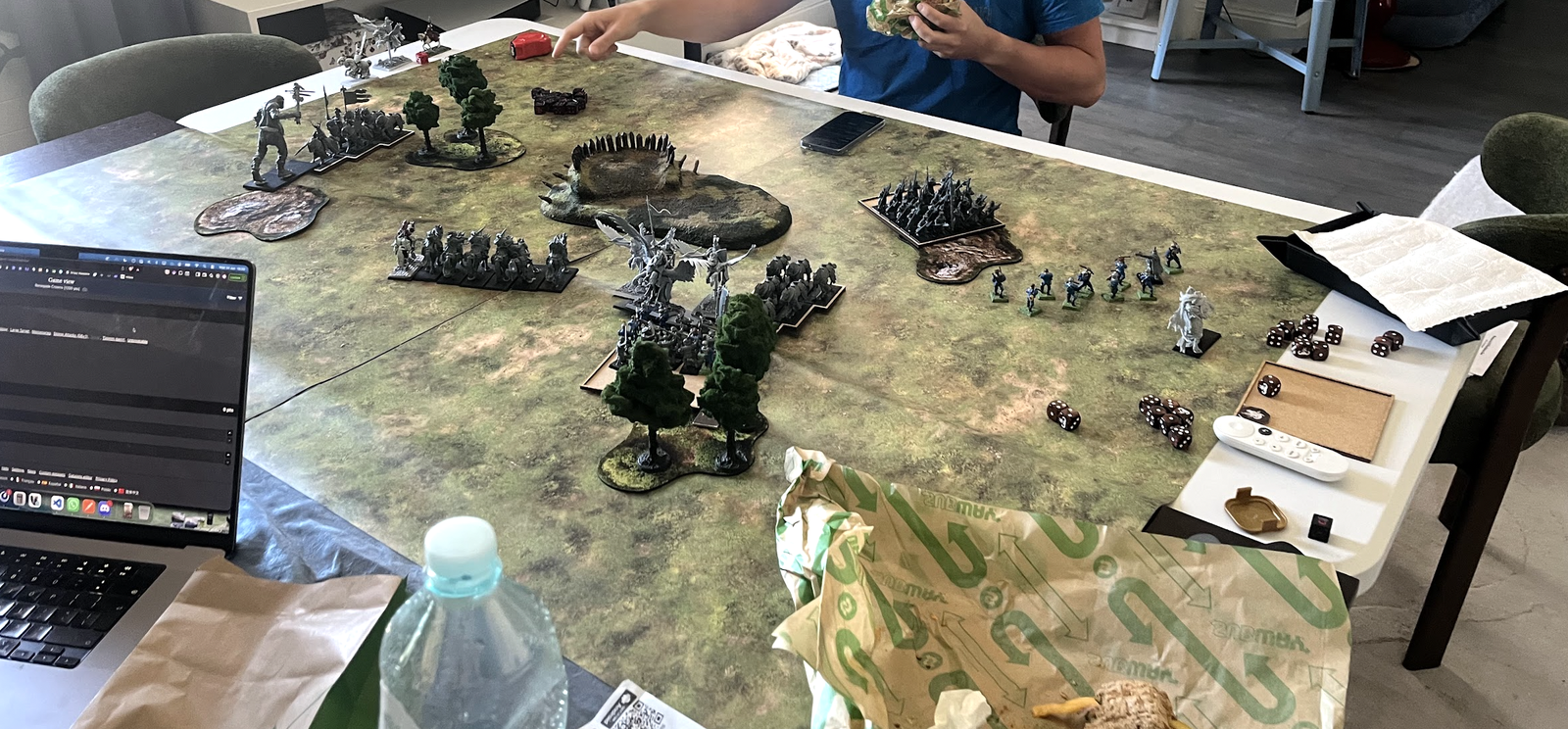 The Renegade Giant tears through Bretonnian knights