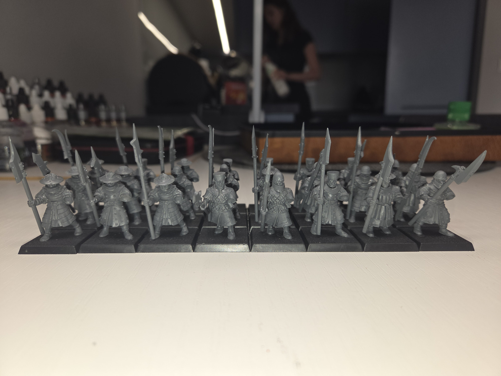 Bretonnian peasants freshly upgraded