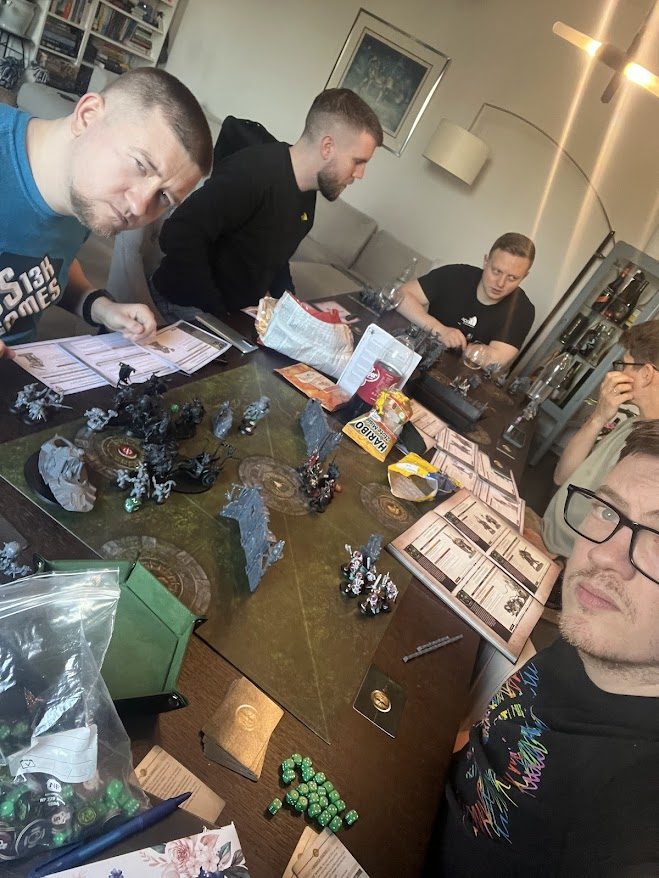 Our Conclave anniversary gaming table