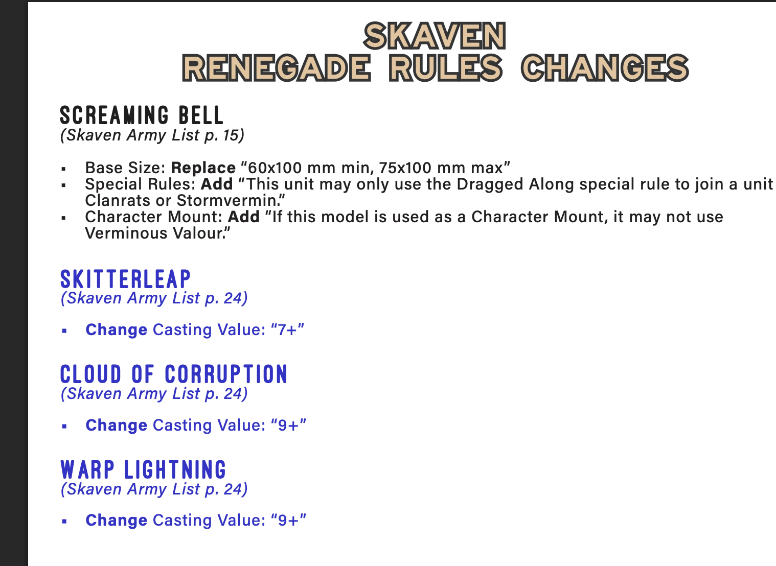 Spell value / discount clarification
