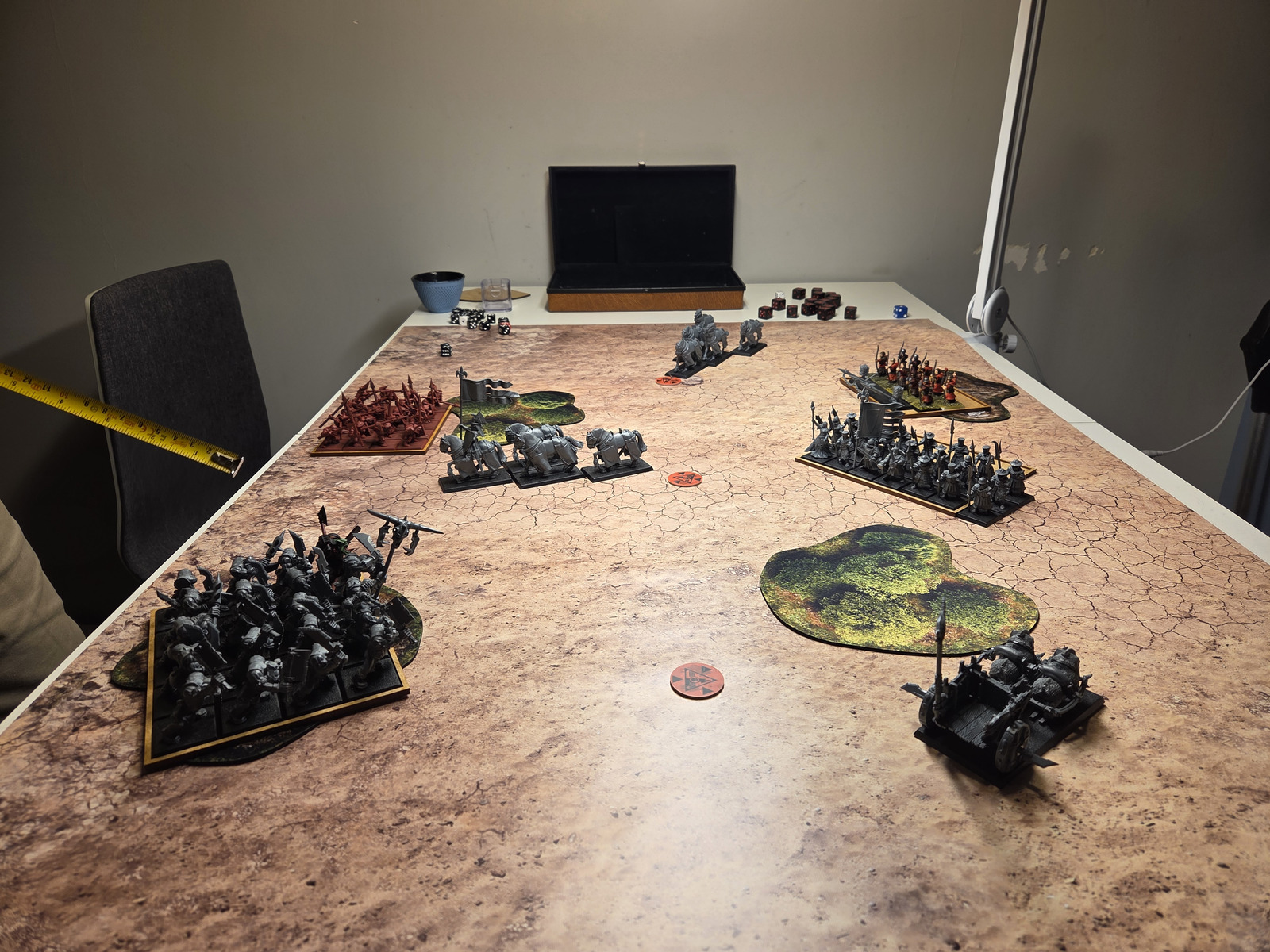 Mid-battle clash