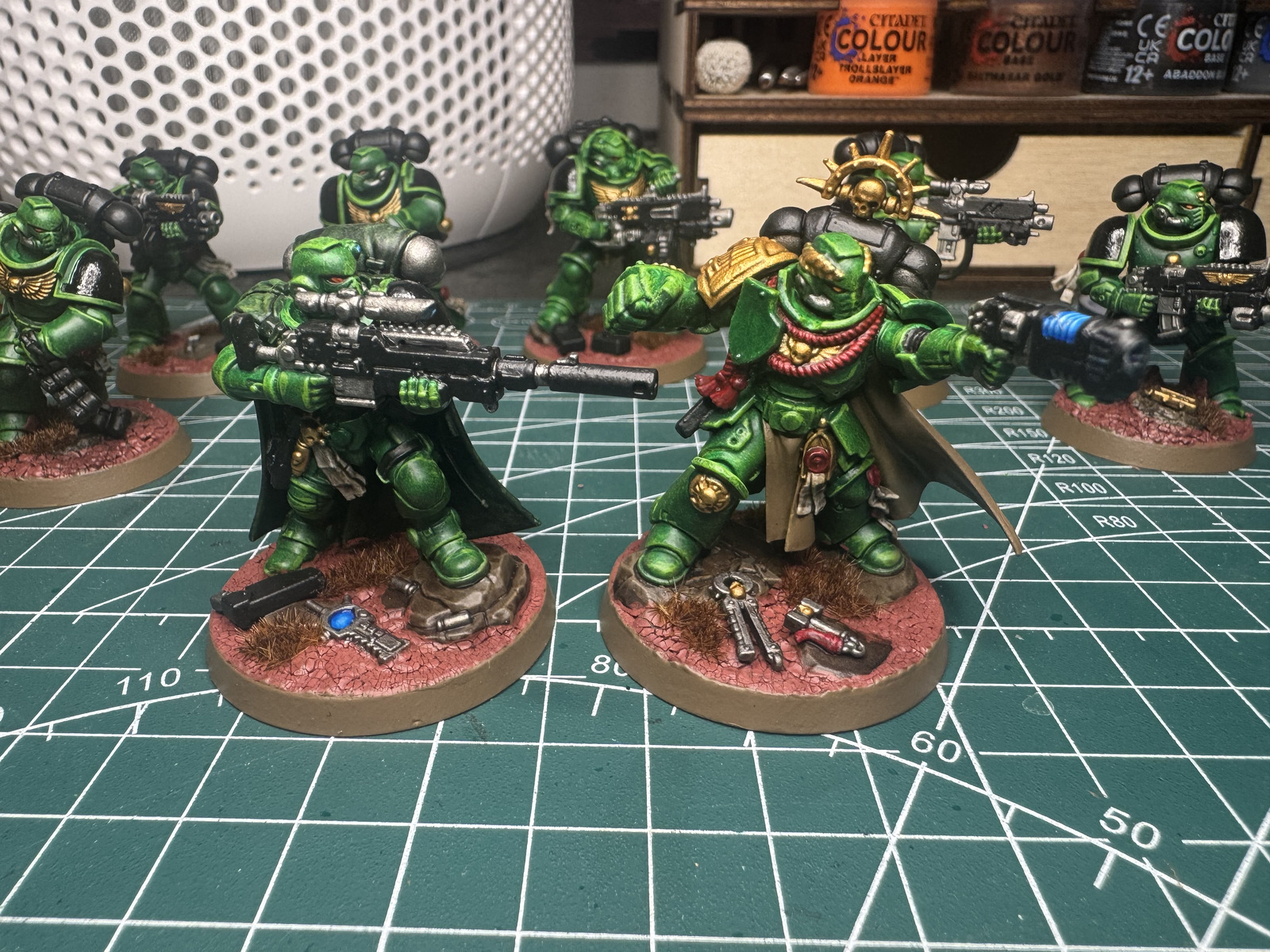 Finished bases with extra equipment details