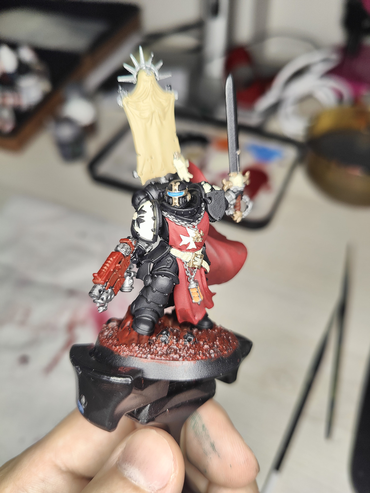 Another angle of the Templar-style variation, WIP