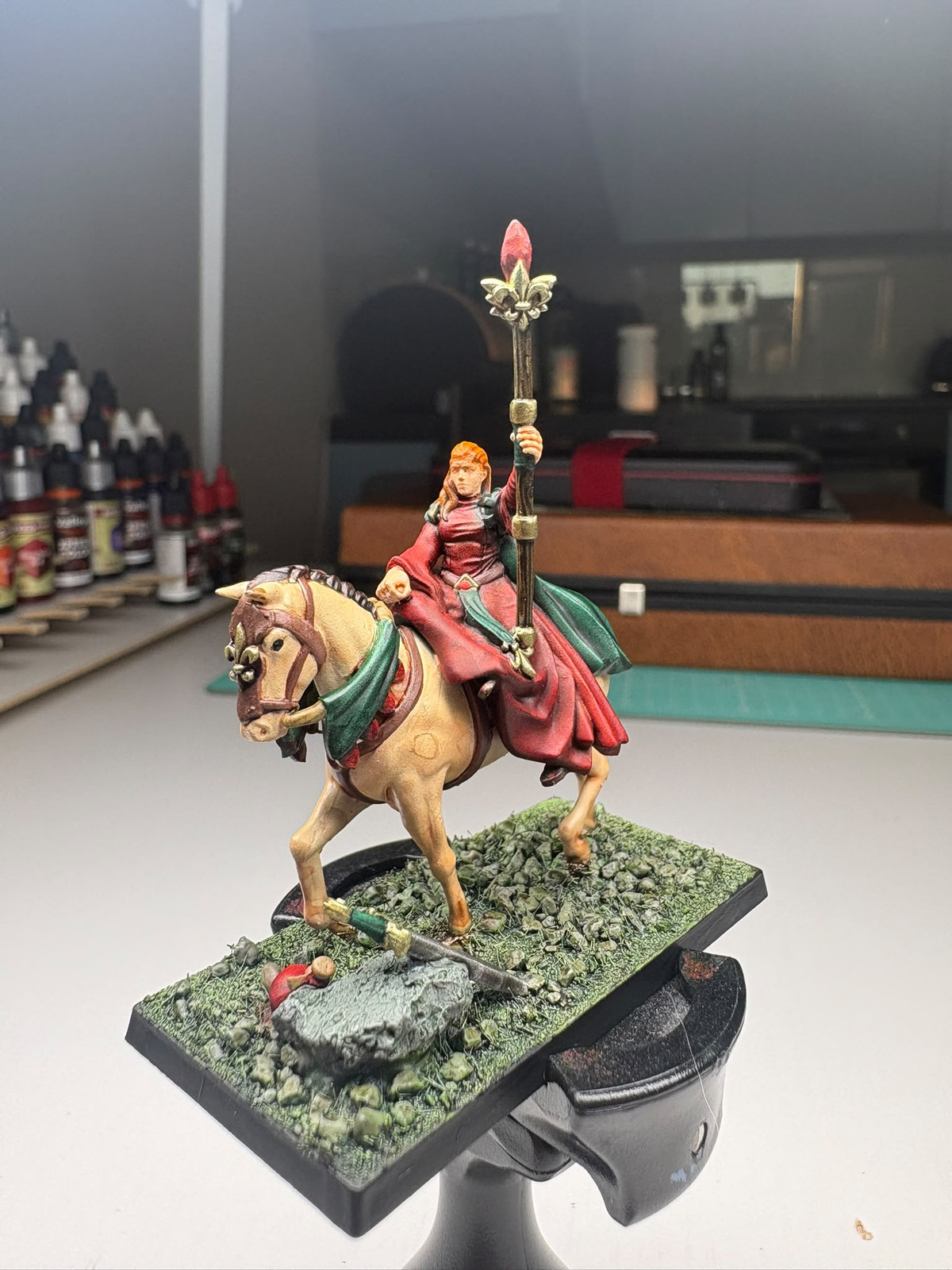 Finished knight miniature