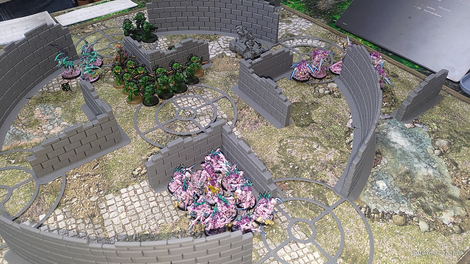 The armies close in during the first game