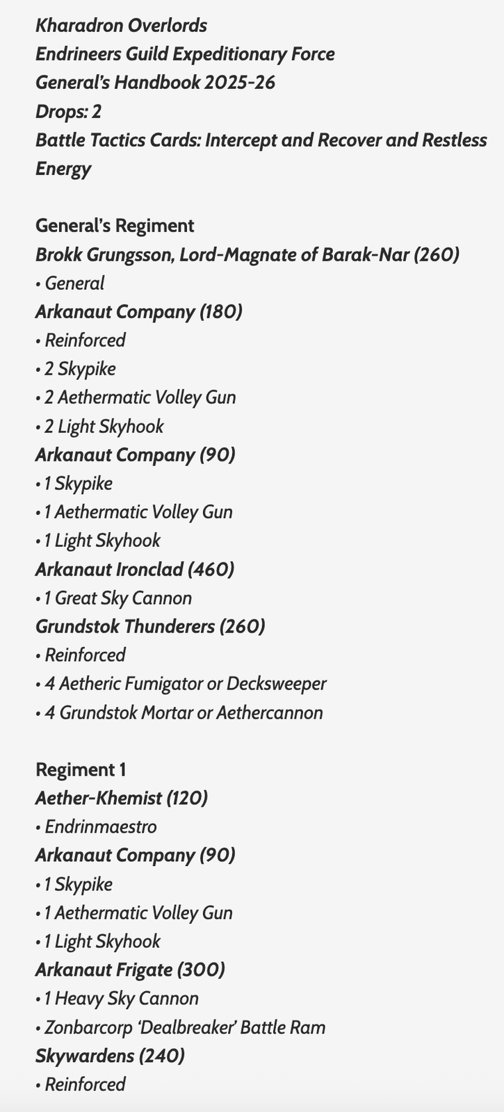 Kharadron tournament win